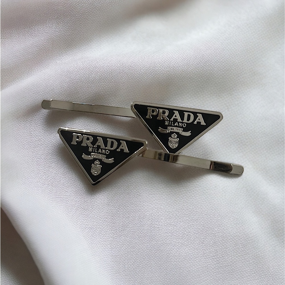 🔥 BLACK PRADA HAIR PINS 🔥